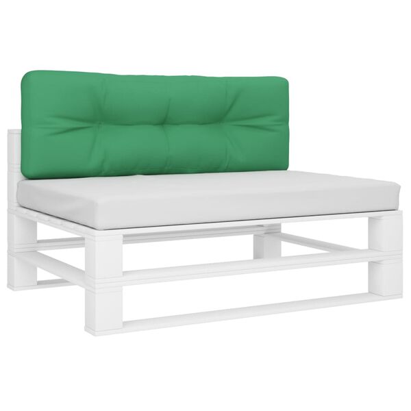 vidaXL Coussin de palette vert 120x40x12 cm tissu