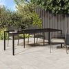 vidaXL Table de Jardin Marron 250 x 100 x 75 cm polyrotin