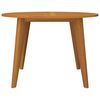vidaXL Table de jardin &Oslash;110x75 cm Bois d'acacia solide
