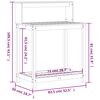 vidaXL Table de rempotage et &eacute;tag&egrave;res 82,5x50x109,5 cm bois massif pin