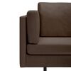 vidaXL Canap&eacute; d'angle marron tissu
