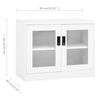 vidaXL Armoire de bureau Blanc 90x40x70 cm Acier