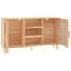 vidaXL Buffet Marron 105x30x60 cm Bois de pin massif et rotin naturel