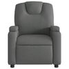 vidaXL Fauteuil inclinable en tissu gris fonc&eacute;