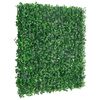 vidaXL Cl&ocirc;ture &agrave; feuilles d&rsquo;arbustes artificiels 24 pcs vert 50x50 cm