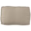 vidaXL Coussin Taupe 70 x 40 x 12 cm Tissu Oxford