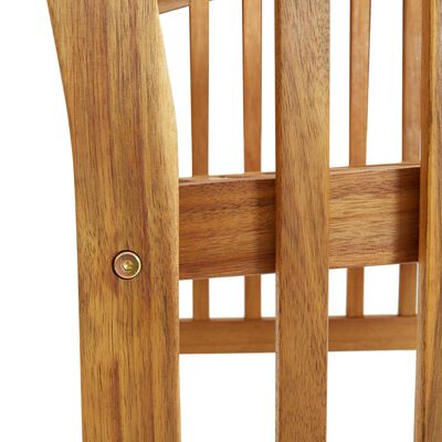 vidaXL Chaises de jardin lot de 2 Bois d'acacia massif