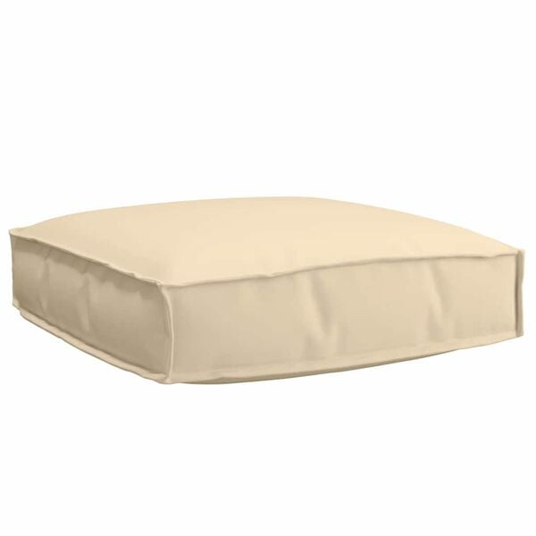 vidaXL Set de coussins de palette 2 pcs Beige Tissu Oxford