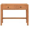 vidaXL Bureau avec 2 tiroirs 100x40x75 cm Bois de teck