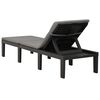 vidaXL Chaise longue avec coussin Plastique Anthracite