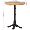vidaXL Table de bistro &Oslash;60x76 cm Bois de manguier brut
