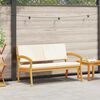 vidaXL Banc de jardin Huile Naturelle Bois d'Acacia Massif