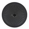 vidaXL Socle de parasol Résine Rond Noir 14 kg