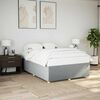 vidaXL Cadre de lit sans matelas gris clair tissu