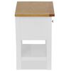 vidaXL Tables de chevet 2 pcs 36x30x47 cm bois de chêne massif