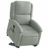 vidaXL Fauteuil inclinable de massage électrique gris clair velours