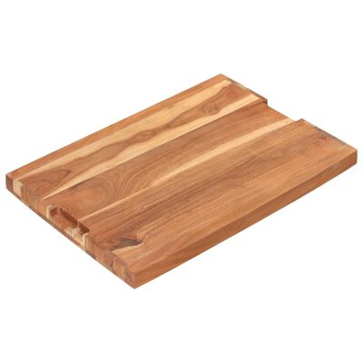 vidaXL Planche à découper 60x40x4 cm Bois d'acacia massif