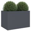vidaXL Jardini&egrave;re anthracite 62x47x46 cm acier