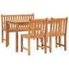 vidaXL Ensemble &agrave; manger de jardin 4 pcs Bois de teck massif