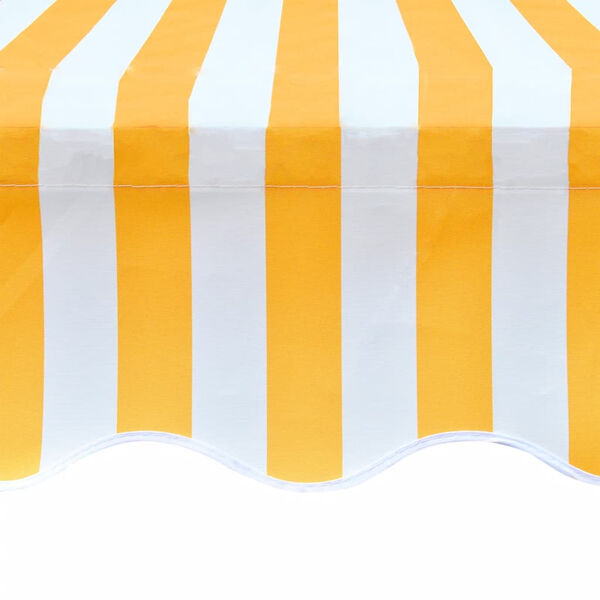 vidaXL Tissu d'auvent Jaune tournesol/blanc 3x2,5 m (cadre non inclus)