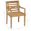 vidaXL Chaises Batavia lot de 6 Bois de teck solide