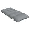 vidaXL Coussins de chaise &agrave; dossier bas lot de 4 gris tissu oxford