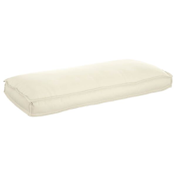 vidaXL Coussin Cr&egrave;me 120 x 50 x 12 cm Tissu Oxford