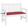vidaXL Coussin de banc de jardin rouge bordeaux 110x50x7 cm