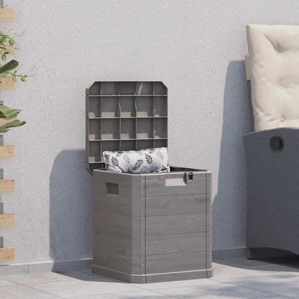 vidaXL Boîte de rangement de jardin 90 L Marron