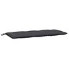 vidaXL Coussins de banc de jardin lot de 2 anthracite m&eacute;lang&eacute; tissu