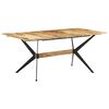 vidaXL Table &agrave; manger 180x90x76 cm Bois de manguier massif