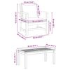 vidaXL Ensemble de canapé de jardin Naturel Bois de teck solide