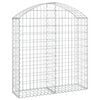 vidaXL Panier de gabions arqu&eacute; 100x30x100/120 cm Fer galvanis&eacute;