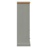 vidaXL Bibliothèque VIGO gris 60x35x114,5 cm bois massif de pin