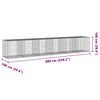 vidaXL Panier gabion avec couvercle 600x100x100 cm fer galvanis&eacute;