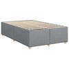 vidaXL Cadre de lit sans matelas gris clair tissu