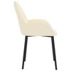 vidaXL Chaises &agrave; manger lot de 2 cr&egrave;me similicuir