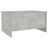 vidaXL Table basse gris béton 80x55,5x41,5 cm bois d'ingénierie
