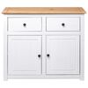 vidaXL Buffet Blanc 93x40x80 cm Pin Gamme Panama