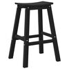 vidaXL Tabouret de bar 2 pcs Noir 52 x 43 x 73,5 cm HDPE
