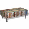 vidaXL Table basse Bois massif de r&eacute;cup&eacute;ration 100x50x38 cm