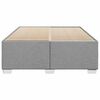vidaXL Cadre de lit sans matelas gris clair tissu