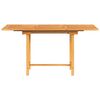 vidaXL Table extensible de jardin 110-160x80x75 cm bois de teck solide