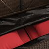 vidaXL Banc de jardin avec coussins marron résine tressée