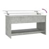 vidaXL Table basse gris b&eacute;ton 102x50x52,5 cm bois d'ing&eacute;nierie