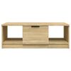 vidaXL Table basse ch&ecirc;ne sonoma 102x50x36 cm bois d'ing&eacute;nierie