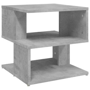 vidaXL Table d'appoint Gris b&eacute;ton 40x40x40 cm Agglom&eacute;r&eacute;