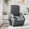vidaXL Fauteuil inclinable de massage gris similicuir