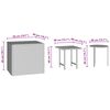 vidaXL Tables d'appoint de jardin 3 pcs marron r&eacute;sine tress&eacute;e