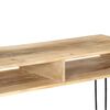 vidaXL Table console Bois de manguier massif 115 x 35 x 76 cm